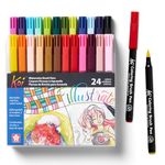 Sakura Koi Coloring Brush Pen Set - Watercolor Brush Pen Set - Assorted Colors - 24 Pack