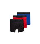 POLO RALPH LAUREN Men's 4D Flex Cooling Cotton Modal Trunks & Boxer Briefs 3-Pack, Rugby Royal/Rl2000 Red/Polo Black, Large