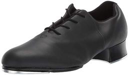 Bloch Dance Men's Tap-Flex Leather Tap Shoe, Black, 9.5 Medium US