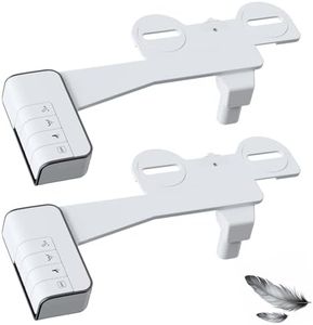 Hibbent 2 Pack Bidet Attachment for Toilet, Non-Electric Dual Nozzle for Frontal & Rear Wash, Adjustable Water Pressure Control, Fresh Water Bidet Toilet Seat, Self Cleaning Water Sprayer, Black