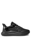 Calvin Klein Jeans Men's EVA Runner Low LACE ML Mix YM0YM00968 Sneakers, Black (Triple Black), 9 UK