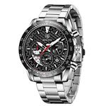 BY BENYAR Fashion Watches for Men Analogue Quartz Movement Chronograph Wrist Watch Business Sports Watch 30M Waterproof Stylish Elegant Mens Gift