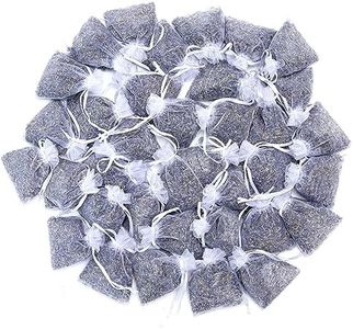 36 Packs French Lavender Sachets for Drawers and Closets Fresh Scents, Home Fragrance Sachet, White Sachets, LV-S-C-36W