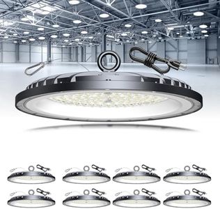 AIKVSXER High Bay Lights UFO Led Light 200W LED Shop Lights 6000K IP65 Commercial Bay Lighting Fixture 30000 LM Super UFO Bright, 5FT Cable Plug & Play for Gym Factory Warehouses 8 Pack