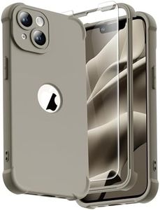 ORETECH for iPhone 14 Case, with [2 x Screen Protectors] [15 Ft Military Grade Drop Test] [Camera Protection] 360° Shockproof Slim Thin Phone Case for iPhone 14 Cover 6.1" - Stone