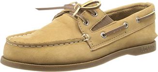 Sperry boys Halyard Sneaker, Beige, 2 Toddler US