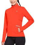 BALEAF Women's Fleece Running Jacket Water Resistant Full Zip Winter Cold Weather Gear Thermal Cycling Workout Jackets