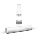 DEFOG IT Anti Fog Powered by NANO MAGIC | Fog Stopper Travel Kit – 1 oz Spray (300 Uses), Microfiber Cloth, Travel Pouch | Military-Grade Defogger for Sunglasses, Safety Goggles, PPE, Glass, Mirrors