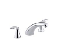 Kohler K-P15290-4-CP Coralais Deck-Mount High-Flow Bath Faucet Trim with Lever H