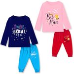 TS LAVI TAVI Kids Long Sleeve T-Shirt and Pant Set for Girls, Boys & Toddlers, Bee Print (4-5 year, Combo 1)