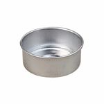 Pure Source India Aluminum Empty Tealight Holder, 100 Pieces, Silver, 40 x 16mm