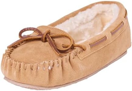 Minnetonka Women's Cally Moccasin Slipper, Cinnamon, Size 10