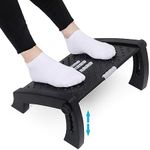 Foot Rest Under Desk, Adjustable Height Office Foot Rest for Under Desk at Work, Foot Rest Under Desk with Massage Surface at Work Office, Promote Leg Circulation, Relieve Leg Pressure