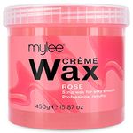 Mylee Rose Soft Creme Wax for Sensitive Skin 450g, Wax Heater Friendly, Ideal for All Body Area Stubborn Coarse Hair Removal