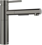 BLANCO 527562 Alta II Low Arc Pull-Out Kitchen Faucet - 1.5 GPM - Satin Dark Steel
