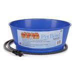 Farm Innovators Model R-19 Economical 1-1/2-Gallon Round Heated Pet Bowl, Blue, 60-Watt