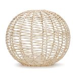 Modern Easy Fit Natural Rattan Wicker Rattan Round Globe Sphere Living Room Bedroom Ceiling Pendant Light Shade