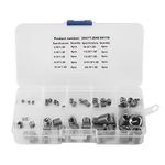 Haosie 60PCS Wire Insert Thread Repair Kit, 304 Stainless Steel Wire Screw Sleeve Thread Repair Inserts Assortment Kit