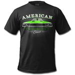 GTO Clothing Men's 1970 Challenger American Muscle Car T-Shirt, Green, 6XL