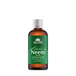 Ayumi Pure Neem Oil, Herbal Remedy For Skin & Hair, High in Vitamin E to Soothe Dry & Damaged Skin, Restores the Skin's Natural Elasticity - 1 x 100ml