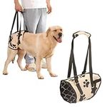 Adjustable Dog Lifting Harness, Dog Sling for Dogs Back Legs, Support and Rehab Harness for Weak Rear Legs, Large Dog Lift Harness for Senior Injured Disabled After ACL Surgery Rehabilitation (L)