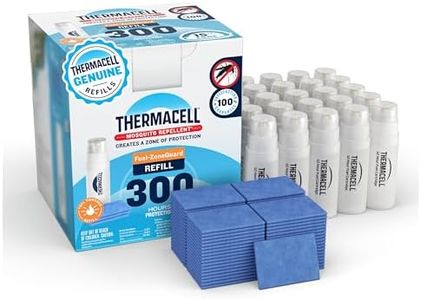 Thermacell Mosquito Repellent 300-Hour Refill; Includes 25 Fuel Cartridges & 75 Repellent Mats; Compatible With Fuel-Powered Thermacell Repellers; Scent-Free, DEET-Free Bug Spray Alternative
