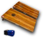 Classic 4x2 ft Wooden Cornhole Board Game Set – Includes 8 Bean Bags – Perfect for Outdoor Lawn Games, Backyard Fun, and Party Entertainment