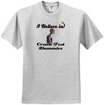 3dRose Dooni Designs I Believe in Designs - I Believe in Crash Test Dummies - Adult Birch-Gray-T-Shirt Small (ts_105077_18)