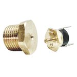 American Volt 210'f Electric Fan Thermostat 1/2" Inch Temp Sensor Probe Sbc BBC Chevy 350 454