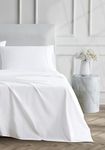 Linen Closet Luxury Cotton 400 Thread Count Ultimate Cotton Percale 4-Piece Sheet Set, Queen, Arctic White