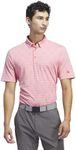 adidas Men's Go-to Novelty Golf Polo Shirt, Preloved Scarlet