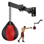 Speed Bag Boxing, IMAYCC Punching Bag Wall Mount Height Adjustable Boxing Reflex Ball, Stress Relief Boxing Equipment, Boxing Speed Bag Gifts for Men, Adults Teens and Kids, Fits Home Gym Workout.