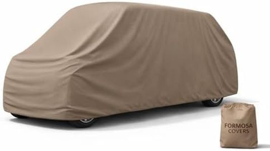 Formosa Premium Golf Cart Storage Cover fits GEM e6 Electric Golf Cart All Weather Storage Cover (Taupe)
