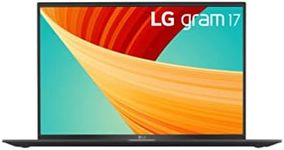 LG Gram 17" Ultra-Lightweight Laptop with 16:10 WQXGA(2560x1600) IPS Anti-Glare Display, Intel i7 16GB RAM 512GB SSD, 80Wh Battery, Thunderbolt 4, Obsidian Black, 17Z90R-K.AA75A9