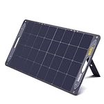 Fanttik EVO Solar 100, 18V 100W Portable Solar Panel for Camping, Road Trip, Emergency, 23% High Efficiency Mono Foldable Solar Panel for Power Station with Adjustable Kickstand, Off Grid System