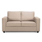 Wakefit Sofa Set for Living Room | 3 Year Warranty | 2 Seater Sofa, Sofa Set, Wooden Sofa Set for Living Room, Two Seater Sofa - Napper (Fabric, Omega Pearl)