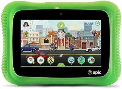 LeapFrog Epic Academy Edition 7-Inch Touchscreen Kids Tablet with 1.3 GHz Quad-Core Processor 16GB Memory and Android OS, Green (Non-Retail Packaging)