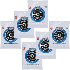 Martin MA540 Authentic Acoustic SP 92/8 Phosphor Bronze Light 12-54 (6-Pack Bundle)