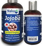 Naka Platinum Pure Certified ORGANIC Cold Pressed JOJOBA Moisturizing Oil for Skin, Hair and Body - BONUS SIZE 270 ml (200+70 FREE)