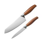 Captoola 7.4 Inch Chef's Knife Japanese Chef Knife Stainless Steel Handle Ultra Sharp Kitchen Knife (Set of 2)