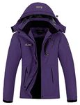 MOERDENG Women's Waterproof Ski Jacket Warm Winter Snow Coat Mountain Windbreaker Hooded Raincoat