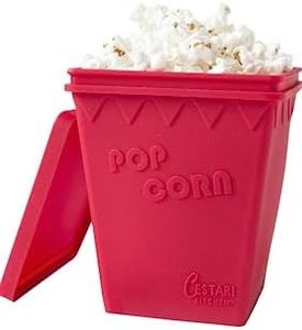 Cestari Kitchen Microwave Popcorn Popper | Replaces Microwave Popcorn Bags | Enjoy Healthy Air Popped Popcorn - No Oil Needed | BPA Free Premium European Grade Silicone Popcorn Maker by (Makes 8 Cups)