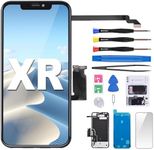 CYKJGS for iPhone XR Screen Replacement 6.1 inch Assembled with 3D LCD Screen Earpiece Ear Speaker Screen Protector Proximity and Ambient Light Sensor and Full Repair Tools Kit A1984 A2105 A2106 A2108