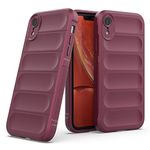 Zapcase Back Case Cover for iPhone XR | Compatible for iPhone XR Back Case Cover | Matte Soft Flexible Silicon | Liquid Silicon Case for iPhone XR with Camera Protection | Plum