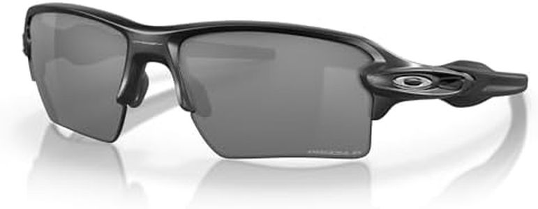 Oakley Mens OO9188 Flak 2.0 XL Rectangular Sunglasses, Matte Black/Prizm Black Polarized, 59 mm