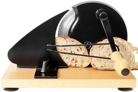 Manual Bread Slicer for Homemade Sourdough Bread, Adjustable Thickness&Evenly Slicing, Hand Crank Bread Slicer with Scale Line and Suction Cup, Serrated Blade Design, Patent:USD105861