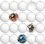 Kingrol 20 Pack 4-Inch Clear Plasti