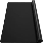 Ewen Extra Large Silicone Mat - 39.4X23.5 Inches 2MM Thick Heat Resistant Placemats, Workbench Countertop Protector Mat Hot Pads for Coffee Maker, Air Fryer, Bar, Crafts, Glass Top Stove Cover, Black