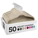 Zober Velvet Hangers 50 Pack - Heav