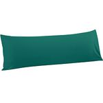 FLXXIE 1 Pack Microfiber Body Pillow Case, 1800 Super Soft Pillowcases with Envelope Closure, Wrinkle, Fade and Stain Resistant Pillow Cover, 20" x 54", Dark Green